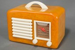 Catalin General Television Radio Model 591 - Yellow with Ivory Trim